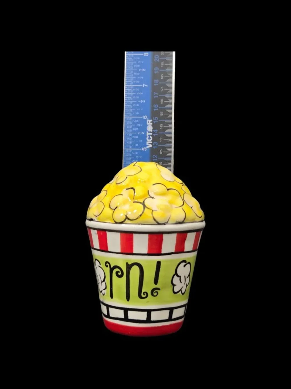 Popcorn Bucket Salt and Pepper Set Seasoning Cheese Shaker Pier 1 Vintage